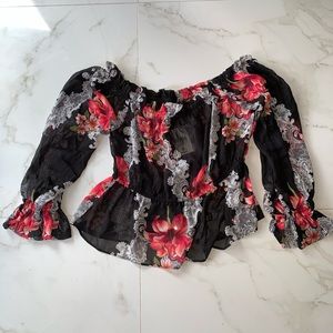 Off The Shoulder Floral Top